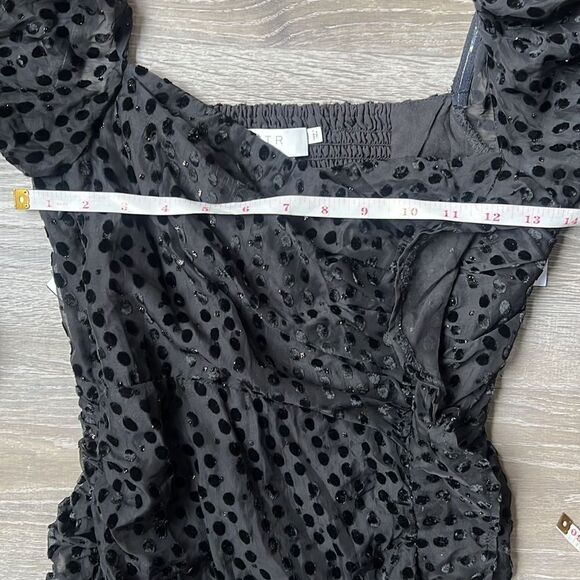 NEW ASTR the label Athens Dress Black Burnout - Picture 11 of 13